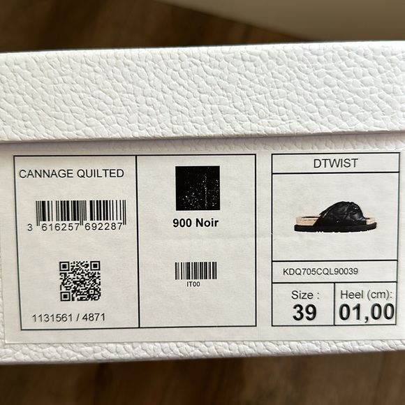 Dior Cannage Quilted DTwist Slide Sandal Size 39 - Picture 7 of 10